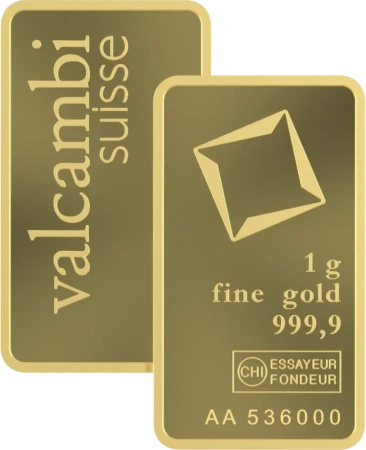 1g Złota Sztabka | Valcambi
