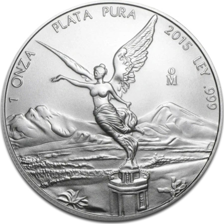 1 Uncja Meksykański Libertad Srebrna Moneta | Mieszane Roczniki