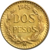 2 Peso Meksyk Hildalgo Złota Moneta | 1919 - 1948