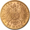 20 Marek Cesarz Niemiecki i Król Prus Wilhelm II w Mundurze Złota Moneta | 1913 - 1914