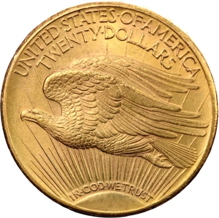 20 Dolarów Podwójny Orzeł "Saint-Gaudens" Złota Moneta | 1907 - 1933