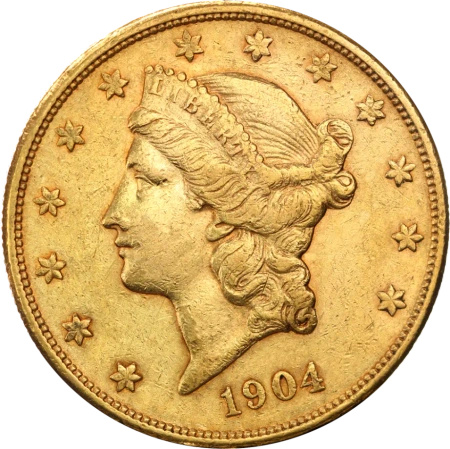 20 Dolarów Podwójny Orzeł "Liberty Head" Złota Moneta | 1850 -1907