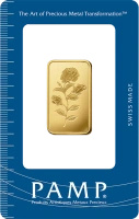 1/2 oz Złota Sztabka Róża | PAMP