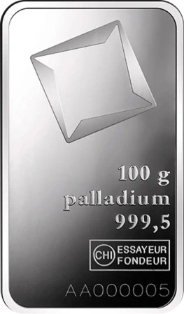 100g Sztabka Palladu | Valcambi