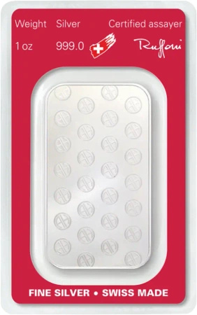 1 oz Srebrna Sztabka | Argor-Heraeus