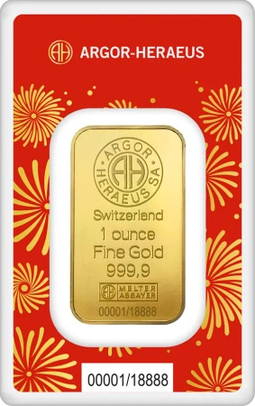 1 oz Rok Węża Złota Sztabka | Argor-Heraeus | 2025