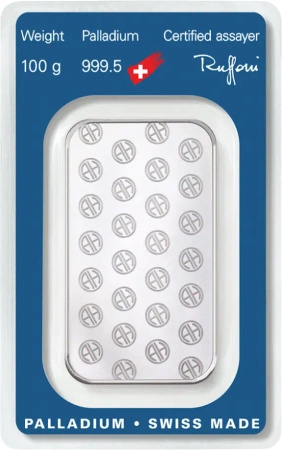 100g Sztabka Palladu | Argor-Heraeus