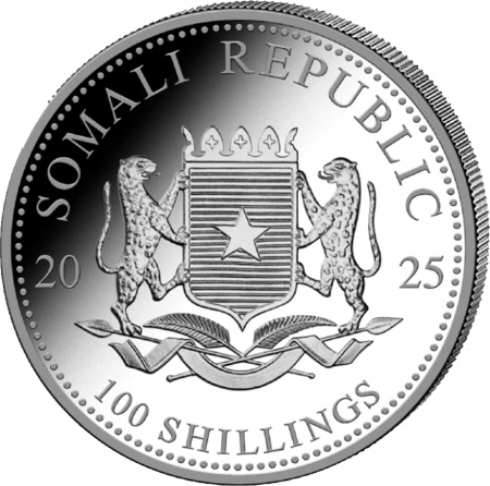 1 oz Słoń Somalijski Srebrna Moneta | 2025