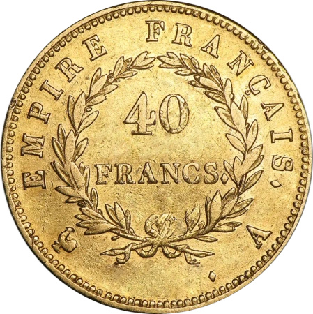 40 French Francs Napoleon I with Coronary | Gold | 1806-1812
