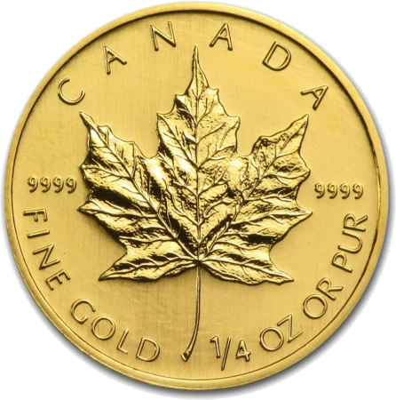 1/4 Uncji Liść Klonowy Złota Moneta | Mieszane Roczniki