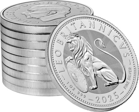 1 oz Brytyjski Lew Srebrna Moneta | 2025