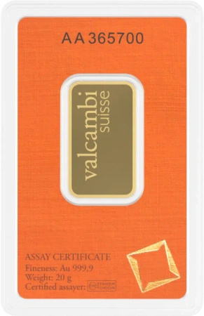 20g Złota Sztabka | Valcambi