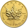 1/4 Uncji Liść Klonowy Złota Moneta | Mieszane Roczniki