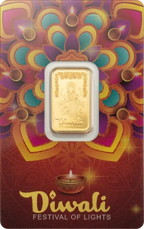 5g Złota Sztabka | PAMP | Diwali Lakshmi & Rangoli