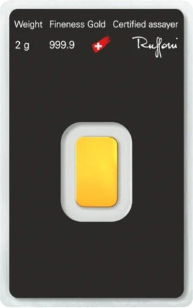 2g Sztabka złota | Argor-Heraeus