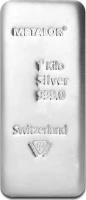 1 Kilogram Srebrna Sztabka | Różni Producenci | LBMA