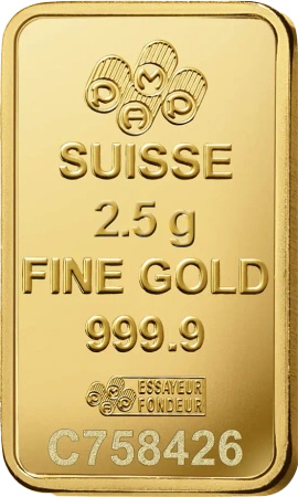 2.5g Złota Sztabka Róża | PAMP