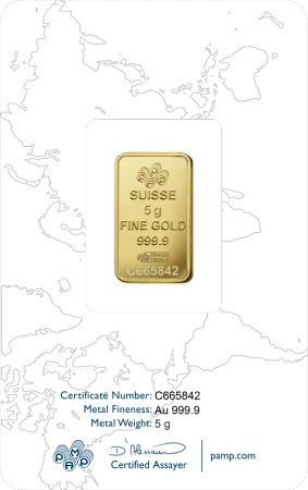 5g Złota Sztabka | PAMP Rosa