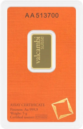 5g Złota Sztabka | Valcambi