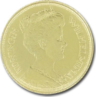 5 Dutch Guilders Wilhelmina | Gold | 1892-1933