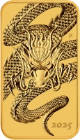 1 oz Smok Prostokątna Złota Moneta | 2025