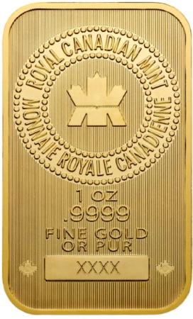 1 Uncja Wafer Złota Sztabka | Royal Canadian Mint