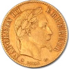 10 French Francs Napoleon III with Coronary | Gold | 1854-1869