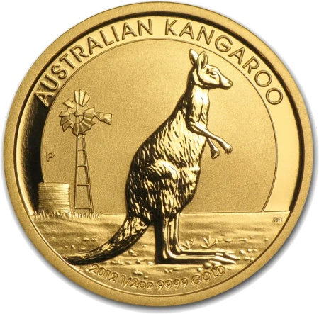 1/2 Uncji Australijski Kangur Złota Moneta | Mieszane Roczniki