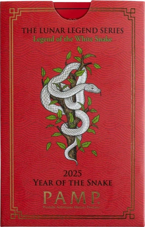 10g Legendarne Księżyce Biały Wąż Srebrny Sztabka | PAMP | 2025