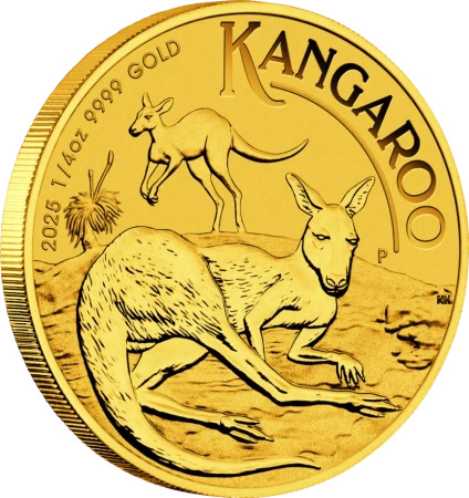 1/4 oz Australijski Kangur Złota Moneta | 2025
