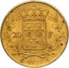 20 Franków Francja Charles X Złota Moneta | 1824 - 1830
