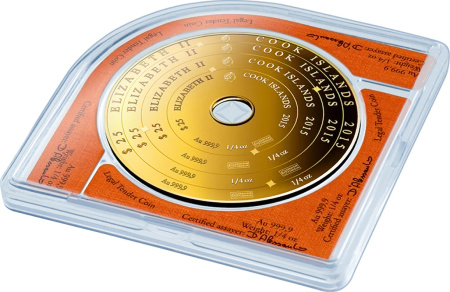 1 Uncja Wyspy Cooka Armilarna Złota Moneta Valcambi