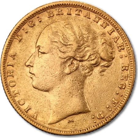 Suweren Królowa Wiktoria "Młoda Głowa" Złota Moneta | 1838 - 1887