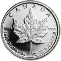 1/10 oz Maple Leaf | Platinum | mixed years