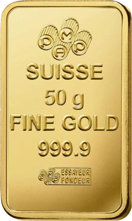 50g Złota Sztabka Róża | PAMP