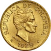 5 Pesos Colombia Simon Bolivar Gold Coin | 1919-1930