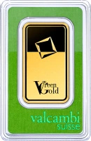 100g Złota Sztabka | Valcambi | Green Gold