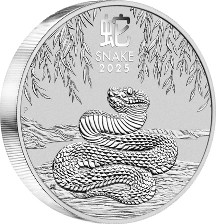 5 Uncji Lunar III Rok Wąż Srebrna Moneta | 2025