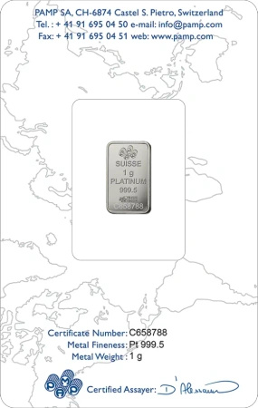 1g Sztabka Platynowa | PAMP Fortuna