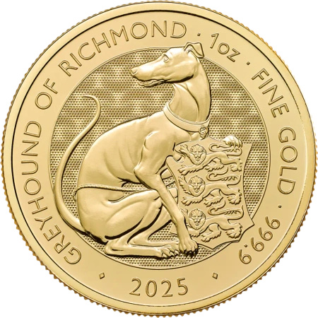1 oz Tudor Beasts Greyhound of Richmond Złota Moneta | 2025