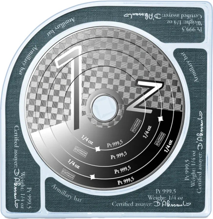 1 Uncja Armilarna Sztabka | Platyna | Valcambi