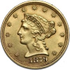 2.5 Dollar Quarter Eagle "Liberty Head" | Gold | 1840-1907