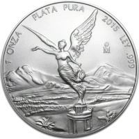 1 Uncja Meksykański Libertad Srebrna Moneta | Mieszane Roczniki