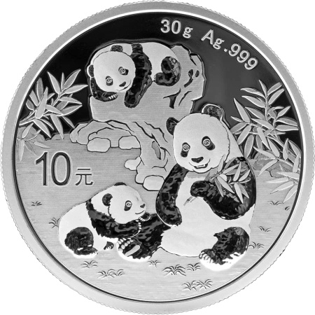 30g Chińska Panda Srebrna Moneta | 2025