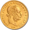 4 Forint 10 Francs Hungary | Gold | 1870 - 1892