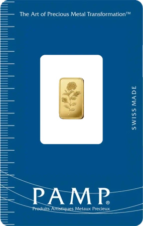 2.5g Złota Sztabka Róża | PAMP