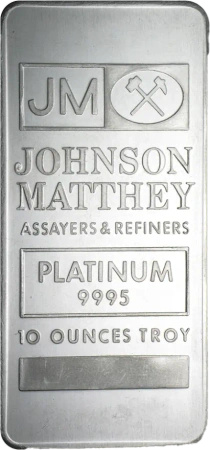 10 oz Platynowa Sztabka | Johnson Matthey