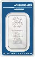 50g Sztabka Palladu | Argor-Heraeus