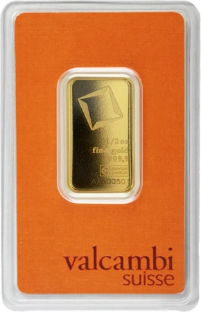 1/2 oz Złota Sztabka | Valcambi
