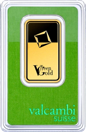 1 Uncja Złota Sztabka | Valcambi | Green Gold